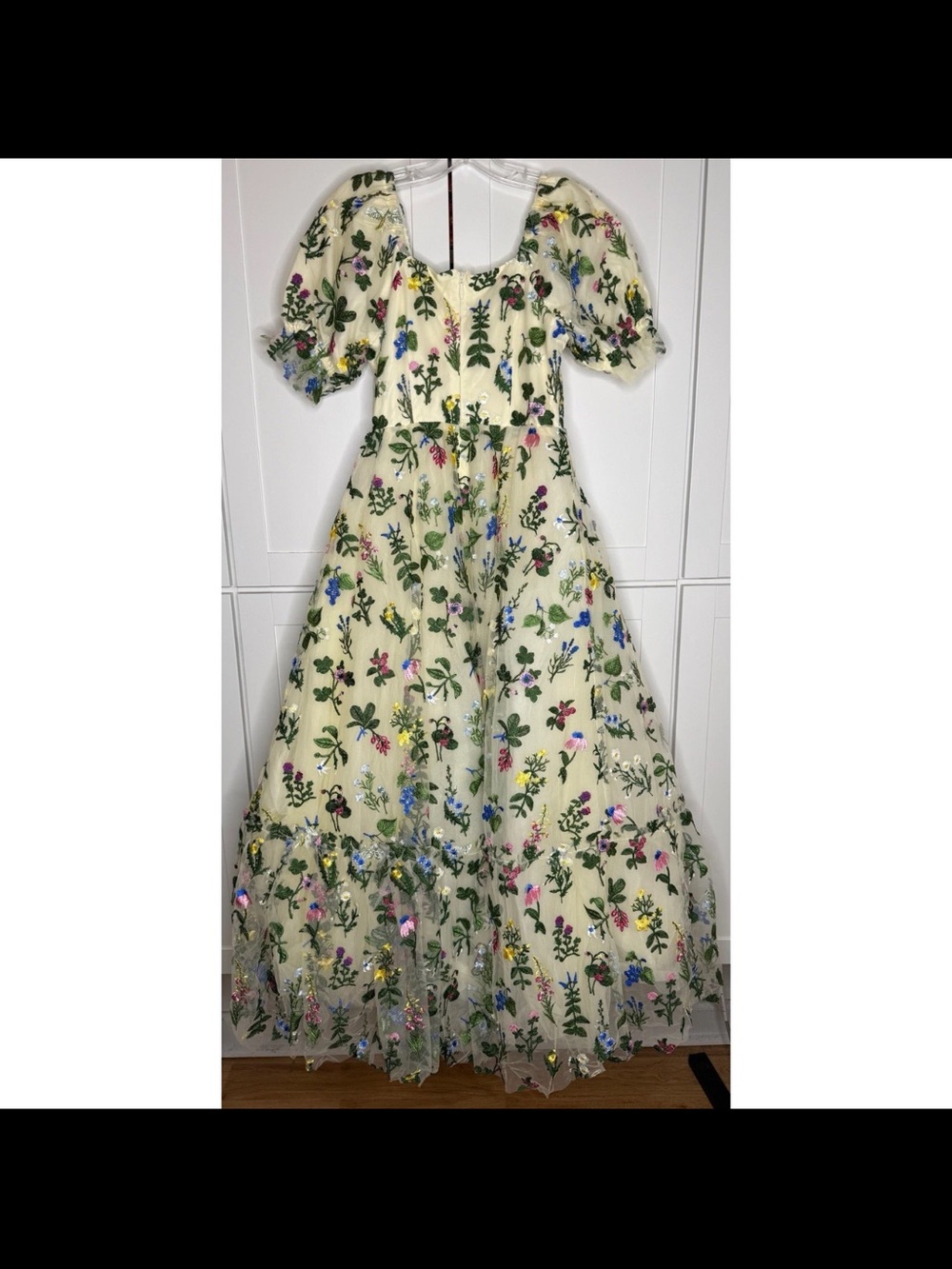 Ivy City Co Amora Dress Multicolor Floral Embroidered Tulle Prom Formal Gown NEW - Picture 8 of 16